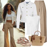 Rebrast Žamet Jakna outfiti za dame image