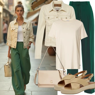 outfit mit Obleka Hlača Boss "Poletni videz za vsakdanjo uporabo"