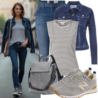 outfit mit Modra/Svetlo modra Ozke Kavbojke/Push up Kavbojke/Usnjena Jakna/Zimska jakna/Kavbojke Visokega Pasu/Odrezane Kavbojke/Usnjene Čevlje/Kavbojke na Poteg/Termodžinsi/Moška Usnjena Jakna/Gležnarji/Kavbojke z Razporkom United Colors of Benetton "Poletni videz za vsakdanjo uporabo"