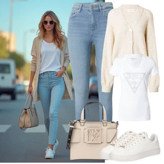 outfit mit Armani Exchange "popoln poletni videz"