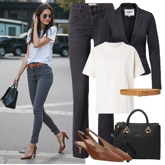 outfit mit Jordan "poslovni poletni videz"