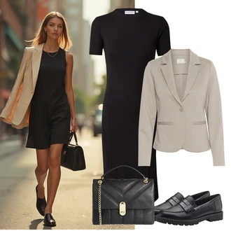 outfit "poslovni poletni videz"
