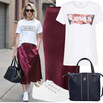 Outfity pro léto Měkké s Hnědá Tričko s krátkým rukávem/Tričko/Fancy tričko/Těhotenské tričko/Košile s potiskem/Sportovní tričko/Tričko s potiskem levi's ® "Letný vzhľad na každý deň"