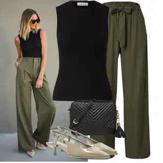 Volejbal Outfit s Černá/Tmavě modrá Nezařazené Edited "Sommer Look für den Alltag"Look: Aerobní, Volejbal, Posilování