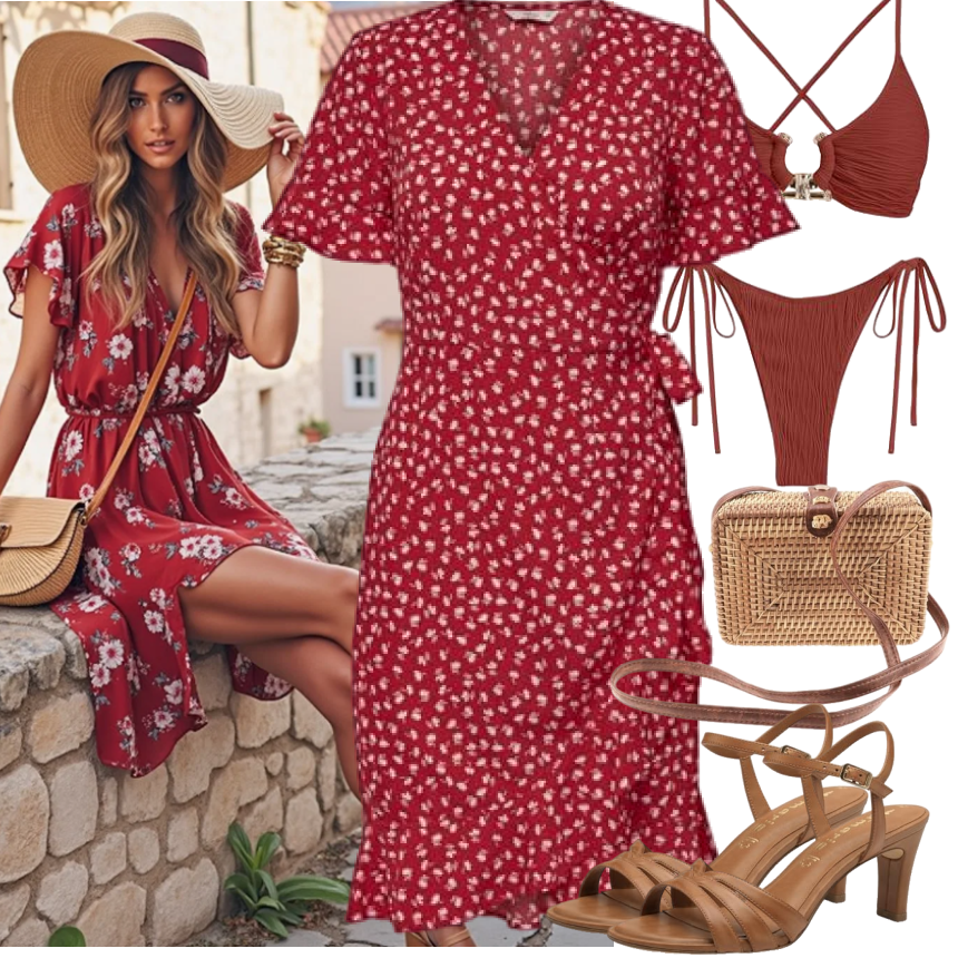 BMJL Damen Sommer-Set, 2-teilig – ärmellose Weste & Shorts, Polyester-Elasthan – Strand-Outfit 2025