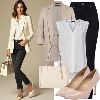 Visok Outfit sa Crna Kožna Jakna/Bikerske Traperice/High Waist Traperice/Push-up Traperice/Kožne Cipele/Termo Traperice/Zimska jakna ONLY Carmakoma "Stilski ljetni outfit"