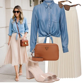 Outfit sa Siva JdY "Jedinstveni outfit za slobodno vrijeme"