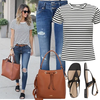 Outfit s Modrá/Tmavě modrá Kožená bunda/Džíny s Nízkým Sedem/Džín s Nízkým Pasem/Džíny s Dírou/Push up Džín/Džíny s Rozparkem/Kožené bundy LTB "Skvělý vzhled pro volný čas"