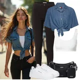 Outfity s tvarovacími topy a šaty image