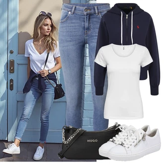 outfit mit Siva/Krem/Srebrna/Bela Majica & Top Majica s kratkimi rokavi/Majica/Klasična Dolžina/Moški tekaški copati/Casual Majica/Funkcijska Majica/Športna majica Only "udoben poletni videz"