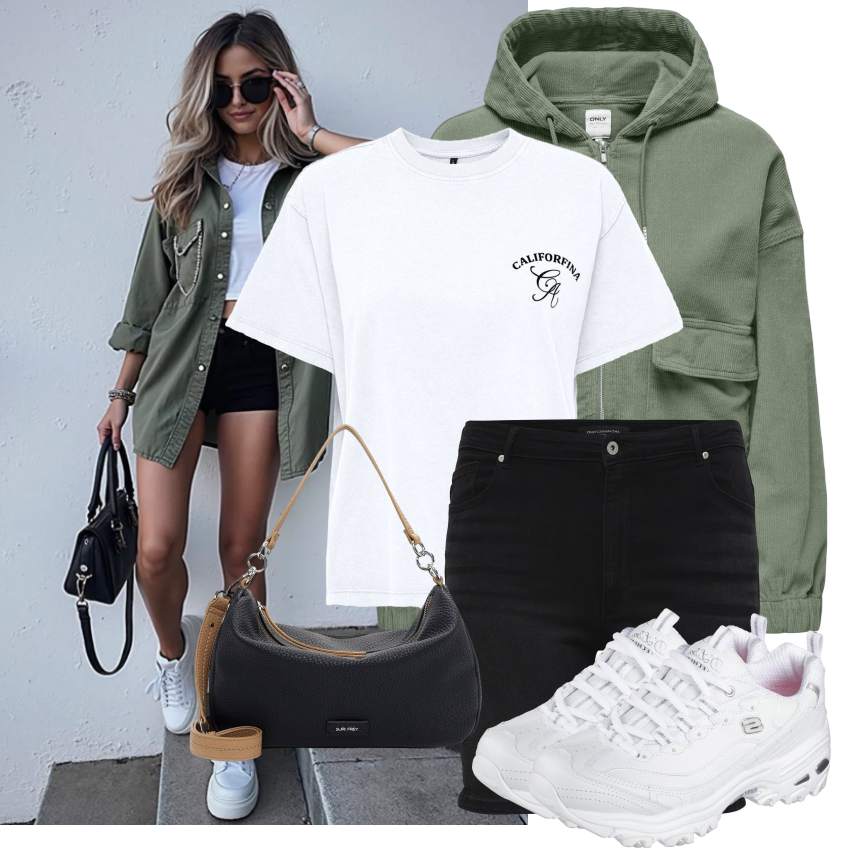 Wit, Zwart Panty'S met Sneakers combineren - 10 complete stijlideeën online  | VrouwenOutfits.nl