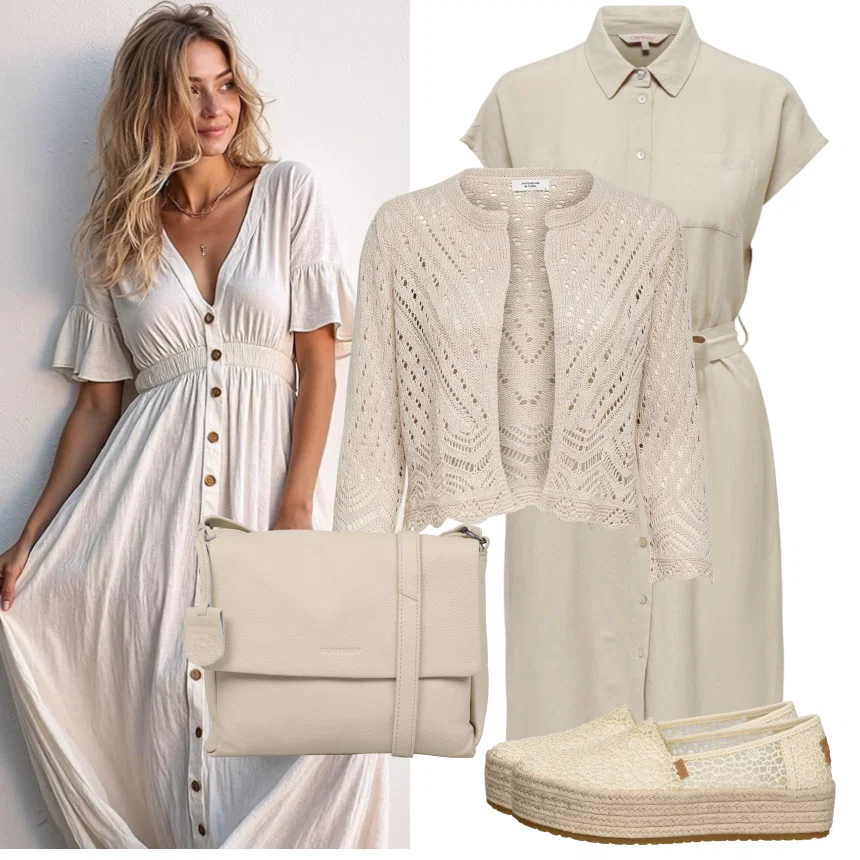 Zomerjurk Dames Retro Katoenen Jurk Met Knopen - Lange Mouwen Glitterjurk Voor Feestjes
