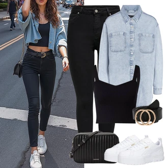 Outfity z džínu s Světle Modrá/Modrá Nezařazené Noisy may "Letní oblečení"