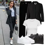 Outfity se sametovými kalhotami image