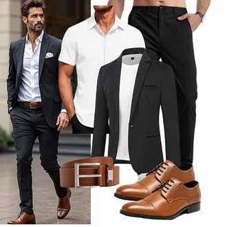 Büro Outfit mit Elegancity, J.VER , Unkategorisiert Bruno Marc "Business Outfit"Look: Büro, Business, Boyfriend, Casual, Classic, Moderne, Stil, Elegant, GoGo, Goa
