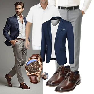 Valentinstag Outfit mit Unkategorisiert OLEVS "Business Outfit"Look: Geburtstag, Weihnachten, Vatertag, Valentinstag, Bar, Wasen, Date