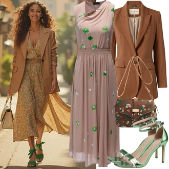 cool Outfit sa Svjetlozelena/Zeleno sandala s platformom/Ljetna Cipela/Salonka & Visoki Pet/Sandala na Petu/Cipela s otvorenim prstom/Sandala s petom/Sandalice s blok petom nly by nelly "Elegantna Ljetna Odjeća"Look: Estetika, cool, Burleska, Prekrasan, Elegantan
