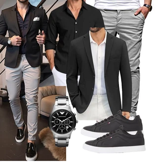 Büro Outfit mit Unkategorisiert COOFANDY "Freizeit Outfit"Look: Elegant, Casual, Büro, Stil, Moderne, Business, Coole, Chill, Sportlich