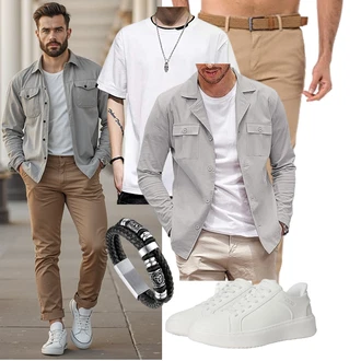 Büro Outfit mit Unkategorisiert COOFANDY "Freizeit Outfit"Look: Casual, Classic, Workwear, Büro, Rad, Stil, Dad