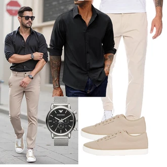 Büro Outfit mit PJ PAUL JONES "Freizeit Outfit"Look: Casual, Classic, Moderne, Uni, Leger, Büro, Rad, Business
