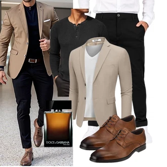 Büro Outfit mit CARNÉT, Unkategorisiert COOFANDY "Freizeit Outfit"Look: Classic, Moderne, Büro, Premium, Stil, Business