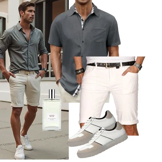 Kurz Outfit mit HMIYA, Jeans Short Indicode "Freizeit Outfit"