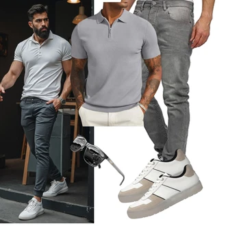 Wandern Outfit mit COOFANDY "Freizeit Outfit"Look: Golf, Wandern, Arbeits, Trekking