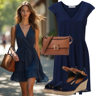 Outfity pro léto Moderní s Hnědá/Růžová Ledvinka/Klasická Taška Přes Rameno/Dopisová peněženka/Malá Taška/Nafouknutá taška/Brašna/Sportovní Taška Přes Rameno Kazar "Krásný letní vzhled"Look: 20 léta, Cool, Jazz, Moderní, Princezny, Punk, Měkká dívka
