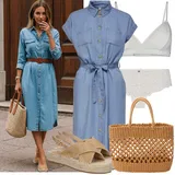 Outfity s džínovými šaty image