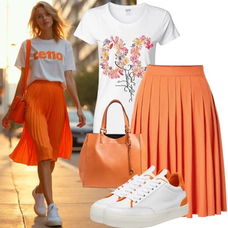 Široký pas Outfit s Bílá Pohodlná Bota/Pohodlný Sandál/Pantofel/Lékařská Bota/Nazouvací Teniska/Letní Bota/Zdravotní bota/Žabka na podpatku/Dřevák temu "Letní outfit"
