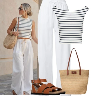 Outfity pro léto Moderní s Hnědá/Oranžová/Béžová Vintage sandál/Rybářská sandála/Letní Bota/Římská sandála/Přezková bota/Pohodlný Sandál/Espadrille sandál bayton "Letní outfity"Look: Boho, Ležérní, Šik, Cool, Moderní, Skromné, Unisex