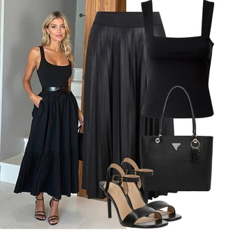 Koža Outfit sa Crna/Smeđa/Bijela/Ljubičasta Sandala s petom/Sandala s Remenčićem/cipela s remenom/Salonka s Kopčom/Sandala s vratilom/Sandala na Petu/Salonka & Visoki Pet Polo Ralph Lauren "Letní outfity"