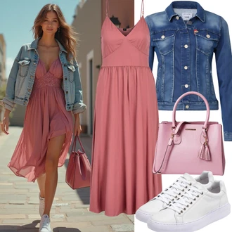 50. rođendan Gost Outfit sa Pink Mini Haljina/Mrežasta Haljina/Haljina Ravnog Kroja/Haljina sa halterima/Pamučna haljina/Sexy haljina/haljina uz Tijelo/Haljina sa naramenicama/Haljina Na Naramenici/Haljina na špagete/Haljina za ured/Smjela Haljina/Haljina Bez Rukava/Platnena Haljina Faina "Ljetni izgled za modne žene"Look: Valentinovo, Novogodišnja noć, Koncer, 30. rođendan, 18. rođendan, Gala, Rođendan, 50. rođendan, Bal, 40. rođendan, Koktel Zabava, Matični ured
