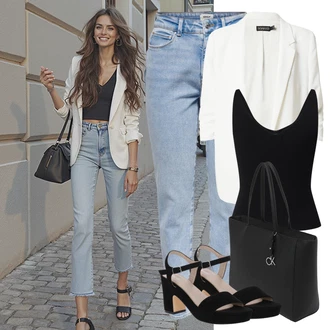 Východ Outfit s ?erná/Zelená/Hn?dá/Modrá/Fialová Tílko s o?ezem/Krátký Top/Halenka Bez Rukáv?/Top Se ?pagetovými Ramínky/Pletený top/Jednoduchý top JdY "Módní letní vzhled"Look: Skating, Východ, Jízda na koni, Tanec