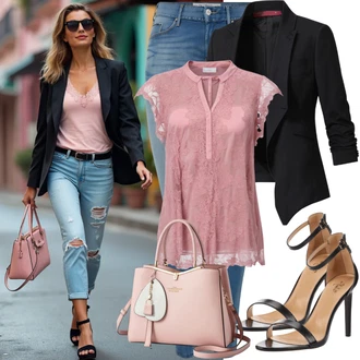 Outfity pro práci s Černá Oblek Bezrukávní Šaty monki "Módní Letní Vzhled"