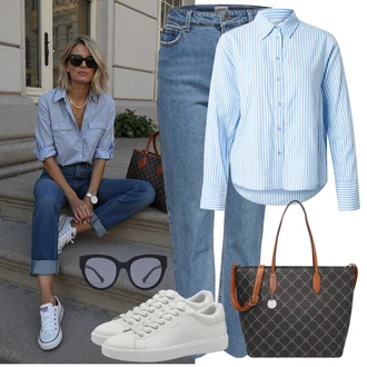 Outfity s boyfriend džínami Léto s Modrá/Světle modrá Boyfriend Džínové kalhoty/Zkrácené Džíny/Dad Džíny/Girlfriend Džíny/Džíny s Rozparkem/Mom Jean/Formální Košile/Zužující se Džíny/Vintage džíny Only, Šedá/Hnědá/Tmavě hnědá/Tmavě šedá Pánská taška/Batoh/Taška/Plenková taška/Taška Přes Rameno/Taška Na Příruční Zavazadlo/Taška Na Notebook/Kancelářská Taška/Brašna/Sportovní Taška Přes Rameno/Cestovní Taška Tamaris, Černá/Tmavě modrá/Šedá/Modrá Sluneční Brýle HAWKERS "Outfit na Léto"