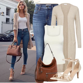 Outfit s Modrá/Světle modrá/Tmavě modrá Kožená bunda/Zimní bunda/Zkrácené Džíny/Navlékací džíny/Push up Džín/Kožená Pánská Bund/Kotníková Bota/Capri Džíny/High Waist Džínové Kalhoty/Kožené Boty/Dámské Džíny s Délkou 7/8/Slim Fit Džíny levi's ® "Perfektní na léto"