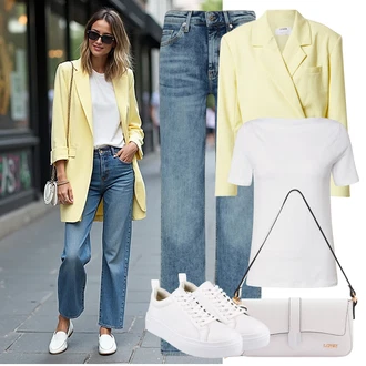 Chytrý příležitostný Outfit s Bílá/Krémová Teniska na platformě/Letní Tenisky/Kožené Tenisky/Nízká Teniska/Tenisky s Bočním Zipem/Úzká Teniska Vagabond Shoemakers "Módní letní vzhled"Look: Emo, Bad Taste, Ležérní, Chytrý příležitostný, Sportovní, Unisex