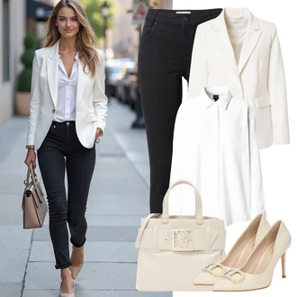 Vysoký Pas Outfit s Černá Skinny Kalhoty/Džínové Legíny/Strečová Kalhoty/Push up Kalhoty/Tregíny/Jeggings Pulz Jeans "Elegantní letní outfit"