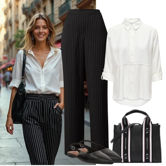 outfit mit JdY "poslovni poletni videz"