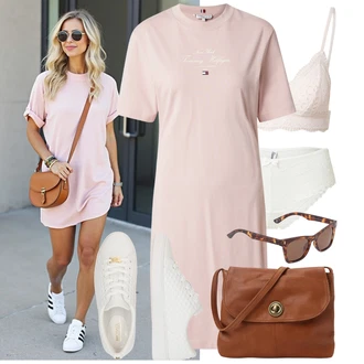 Outfit s Růžová/Béžová Angora Prádlo/Tanga Brazilské Kalhotky/Spodní kalhotky/Klasické kalhotky/Formující Kalhotky/Tanga/Shapewear klouž/Průhledná kalhotka etam "Cool outfity na volný čas"