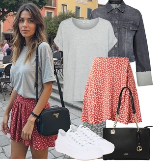 Kombinacije za ljeto sa Bijela/Krem cam cipela/gimnastička papuča/Tenisica za tenis/cipela za trčanje/pristup cipela Converse "Outfit na léto"