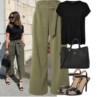 Outfit sa Crna/Smeđa/Bijela/Ljubičasta Sandale Sandala s petom/Sandala s Remenčićem/cipela s remenom/Salonka s Kopčom/Sandala s vratilom/Sandala na Petu/Salonka & Visoki Pet Polo Ralph Lauren "Outfit na léto"