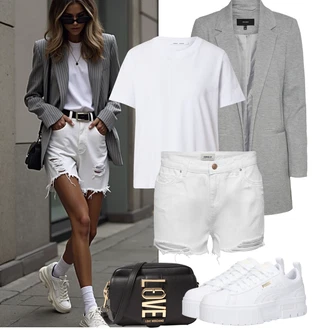 Jedrenje Outfit sa Bijela/Krem/Bež Nekategorizirano Only "Outfit na léto"Look: S zakovicama, Boating, Jedrenje, Hodanje