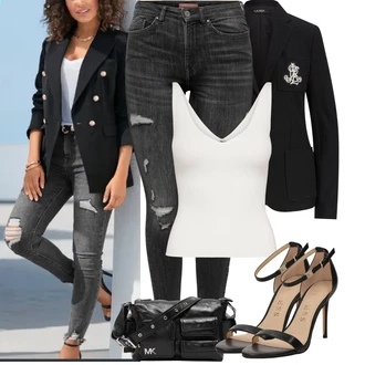 Outfit s Černá/Růžová Elegantní Sako/Kožená bunda pro muže/Lidové Sako/Sako s Peřím/Kožená bunda/Blejzrové Bund Polo Ralph Lauren "Outfit na léto"