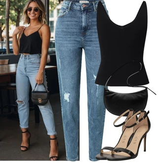 Outfity s boyfriend džínami Léto s Světle modrá/Modrá High Waist Džínové Kalhoty/Kotníková Bota/Boyfriend Džínové kalhoty/Džíny s Rozparkem/Kožené bundy/Džíny s Dírou/Girlfriend Džíny Pieces, Černá/Zelená/Hnědá/Modrá/Fialová Tílko s ořezem/Krátký Top/Halenka Bez Rukávů/Top Se Špagetovými Ramínky/Pletený top/Jednoduchý top JdY, Černá Pánská taška/Bagetová taška/Pásková taška/Plážová Taška/Taška/Klasická Taška Přes Rameno/Taška Přes Rameno/Malá Taška/Brašna/Sportovní Taška Přes Rameno Pull&Bear "Outfit na Léto"