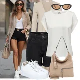 Kombinovat Denimové Bermudy image