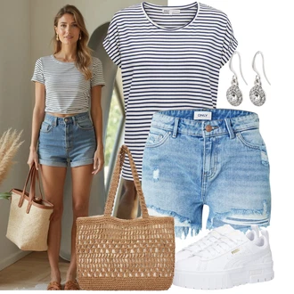 Outfit s Stříbrný/Šedá Náušnice Přívěsek do ucha/Visací Pilgrim "Lehký outfit"