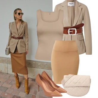 Koža Outfit sa Bijela/Bež/Smeđa Elegantna Cipela/kožena cipela/Salonka Na Visoku Petu/Vintage Pumpa/Poslovna Obuća/Udobna pumpa/Salonka & Visoki Pet/Pumpica S Visokim Prednjim Dijelom Kazar "Outfit na léto"