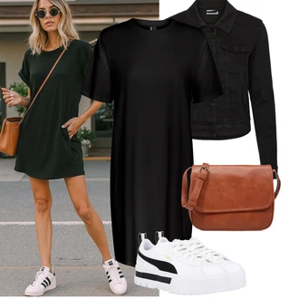 Old Money Outfit sa Smeđa/Bež Ured Za Torbu/baguette vrećica/Torba za rame/Torba Za Preko Ramena/Torbica/Torba Za Notebook/Torba za nošenje/Torba preko ramena About You "Outfit na léto"Look: cool, Prekrasan, Šik, Old Money, klasický, Vintage